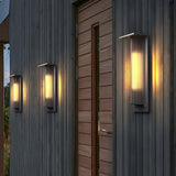 Retro Waterproof Solar LED Wall Sconce Aluminum Exterior Light for Patio and Garden