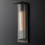 Retro Waterproof Solar LED Wall Sconce Aluminum Exterior Light for Patio and Garden