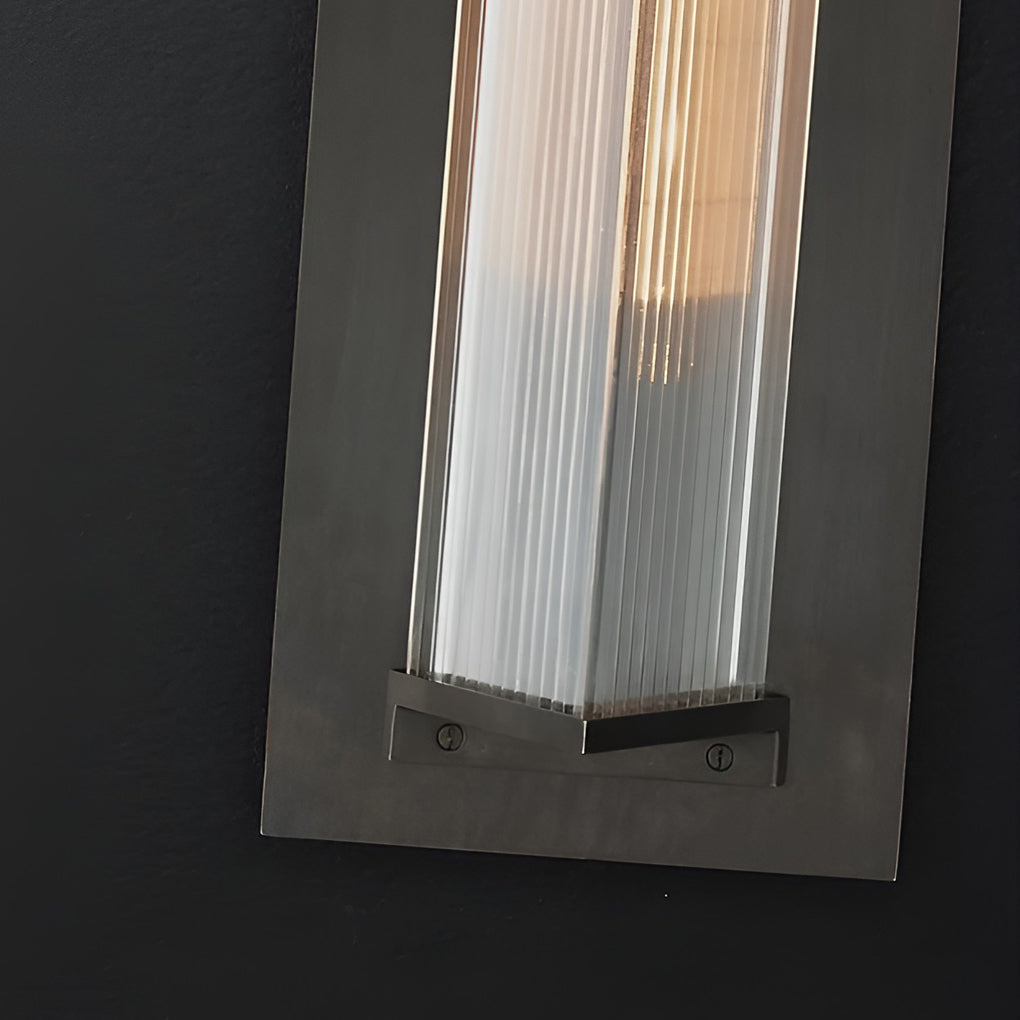 Retro Waterproof Solar LED Wall Sconce Aluminum Exterior Light for Patio and Garden