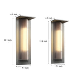Retro Waterproof Solar LED Wall Sconce Aluminum Exterior Light for Patio and Garden