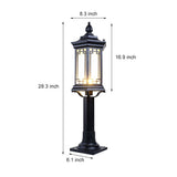 Rhombus Design Asian Inspired Outdoor Garden Pathway Light in Die Cast Aluminum