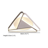 Modern Geometric LED Flush Mount Ceiling Light Fixture for Living Room and Bedroom