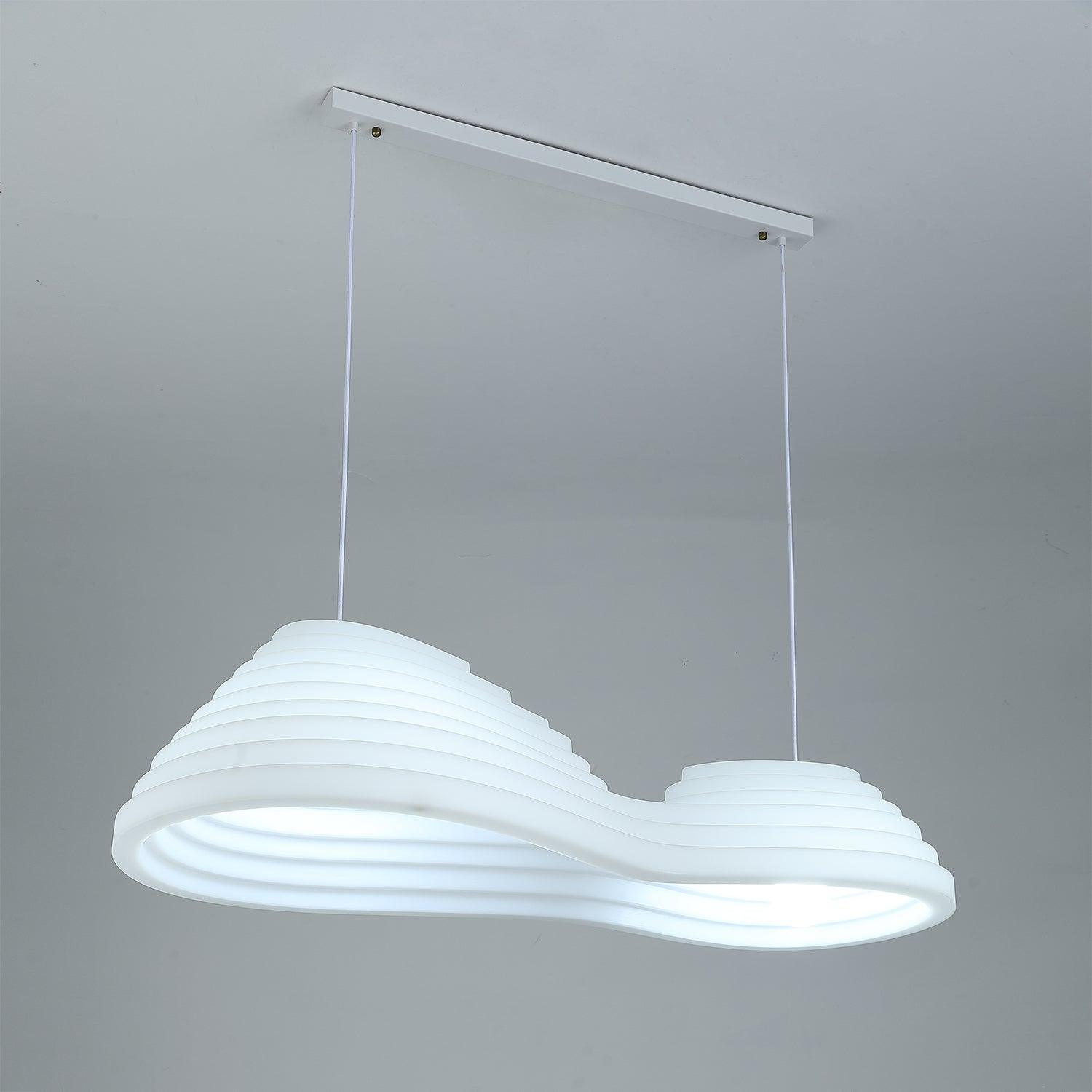 Rice Field Acoustic Pendant Light Modern Acrylic LED Ceiling Lamp for Interior Decor
