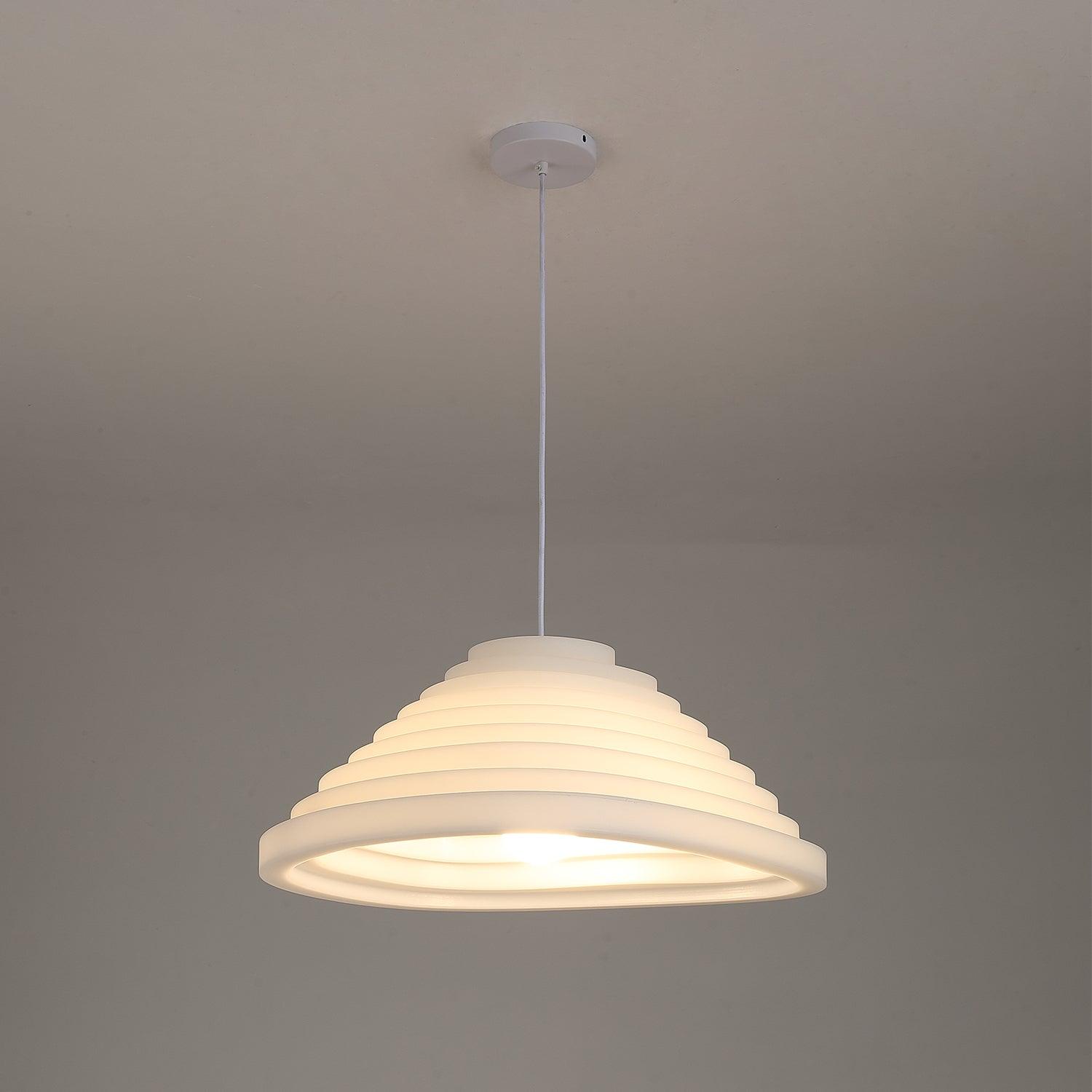 Rice Field Acoustic Pendant Light Modern Acrylic LED Ceiling Lamp for Interior Decor