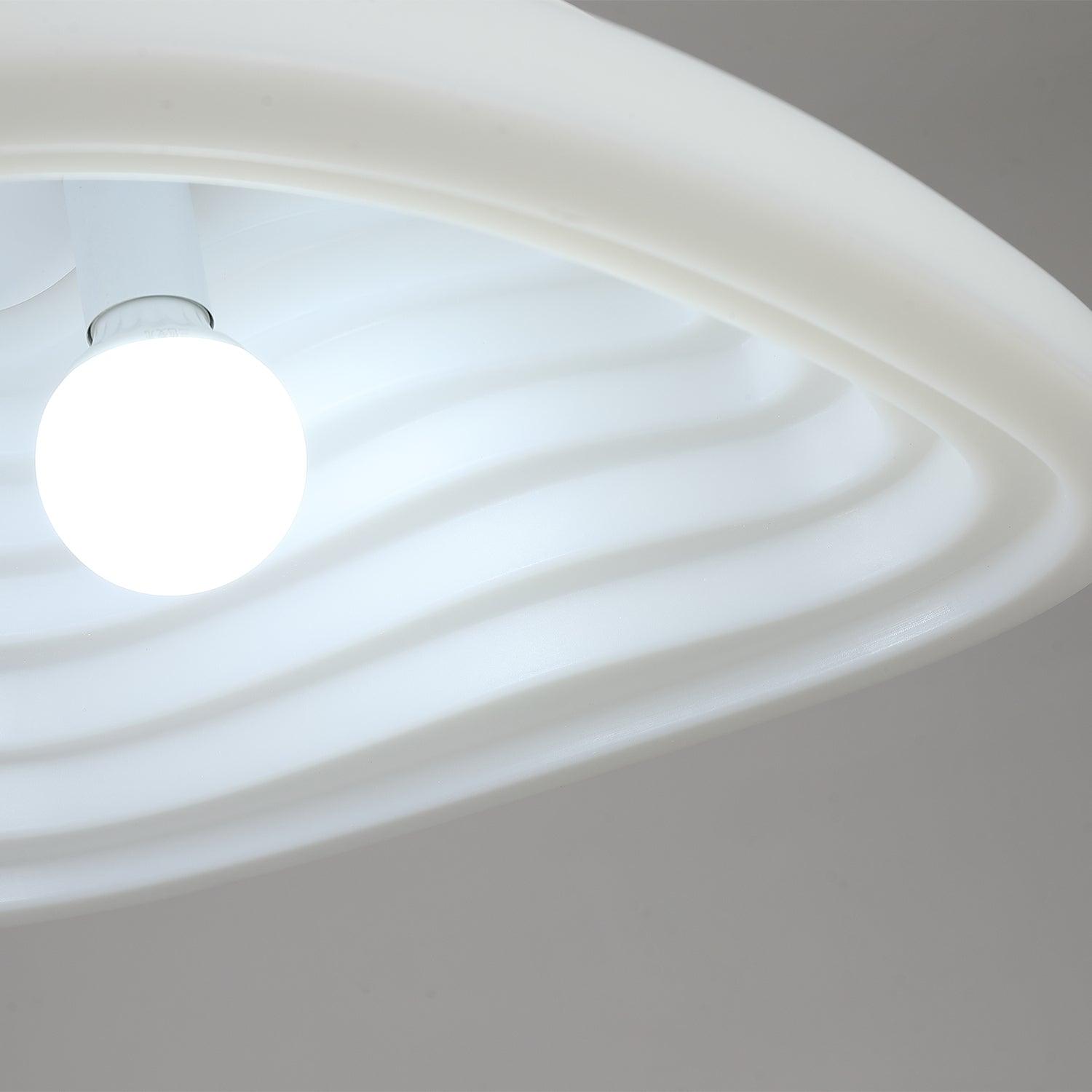 Rice Field Acoustic Pendant Light Modern Acrylic LED Ceiling Lamp for Interior Decor