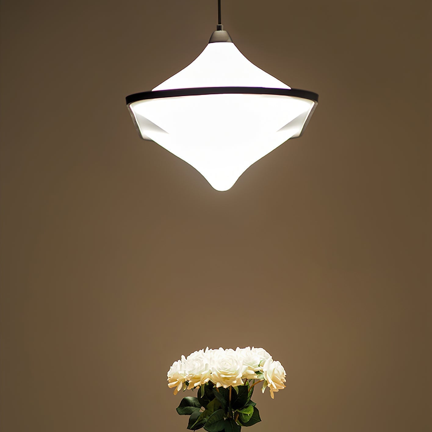 Rilke Modern Geometric Acrylic Pendant Light for Contemporary Indoor Living Spaces