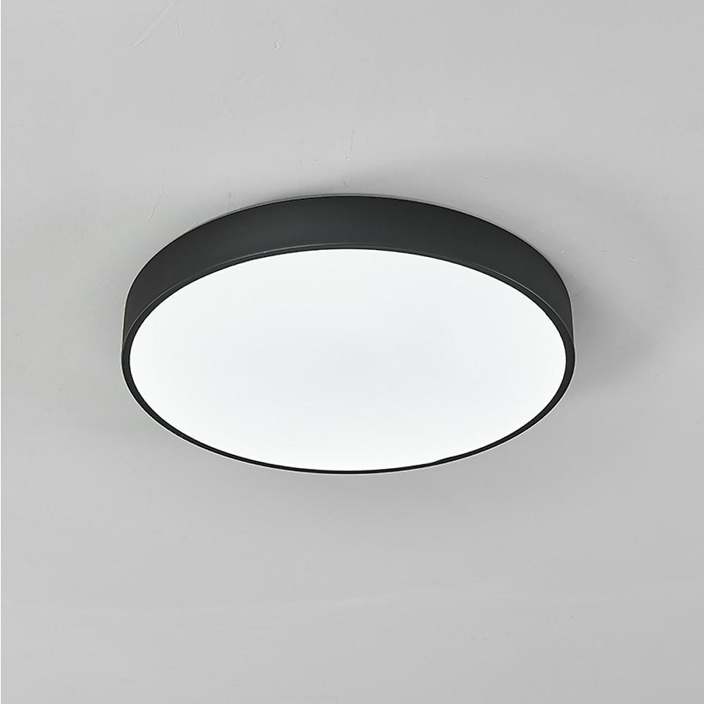 Modern Ultra Thin Round LED Flush Mount Ceiling Light for Contemporary Bedroom and Living Room