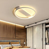 Modern Circle Rectangle Combined LED Flush Mount Ceiling Light Geometric Minimalist Fixture