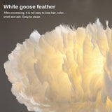 Romantic Nordic Feather Pendant Light Artistic Fairy Tale Theme Ceiling Chandelier