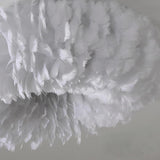 Romantic Nordic Feather Pendant Light Artistic Fairy Tale Theme Ceiling Chandelier