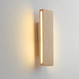 Rotatable Wood LED Wall Sconce Modern Minimalist Rectangular Lighting Fixture