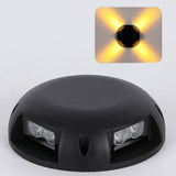 Round LED Surface Mount Step Light Waterproof Outdoor Landscape Decking Pathway Lighting