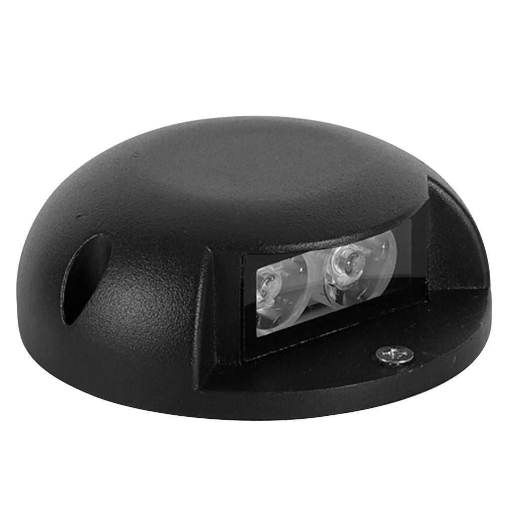 Round LED Surface Mount Step Light Waterproof Outdoor Landscape Decking Pathway Lighting