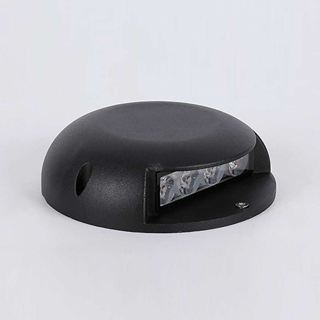 Round LED Surface Mount Step Light Waterproof Outdoor Landscape Decking Pathway Lighting