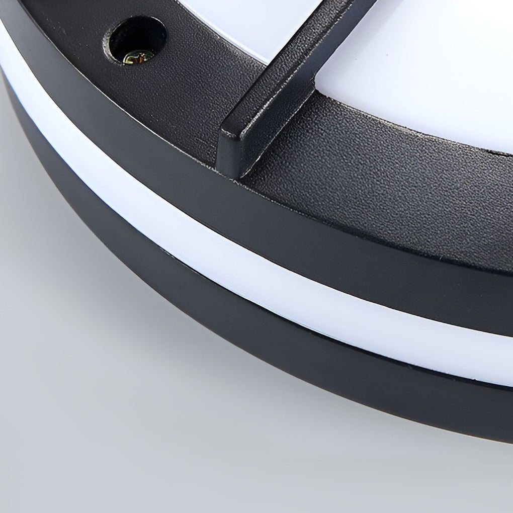 Modern Round IP66 Waterproof LED Outdoor Wall and Ceiling Light for Patio and Balcony
