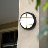 Modern Round IP66 Waterproof LED Outdoor Wall and Ceiling Light for Patio and Balcony