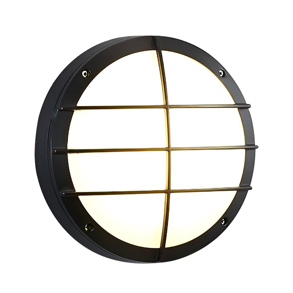 Modern Round IP66 Waterproof LED Outdoor Wall and Ceiling Light for Patio and Balcony