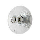 Round Striped Glass Wall Lamp Nordic Electroplated Iron Ceiling Light for Bedroom and Hallway