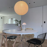 Round Washi Paper Pendant Light Japanese Style Handmade Lantern Ceiling Lamp for Indoor Illumination