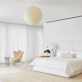 Round Washi Paper Pendant Light Japanese Style Handmade Lantern Ceiling Lamp for Indoor Illumination