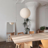 Round Washi Paper Pendant Light Japanese Style Handmade Lantern Ceiling Lamp for Indoor Illumination