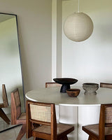 Round Washi Paper Pendant Light Japanese Style Handmade Lantern Ceiling Lamp for Indoor Illumination