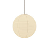 Round Washi Paper Pendant Light Japanese Style Handmade Lantern Ceiling Lamp for Indoor Illumination