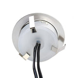 Round White Stainless Steel LED Deck Step Lights IP67 Waterproof Outdoor Inground Well Lighting Set