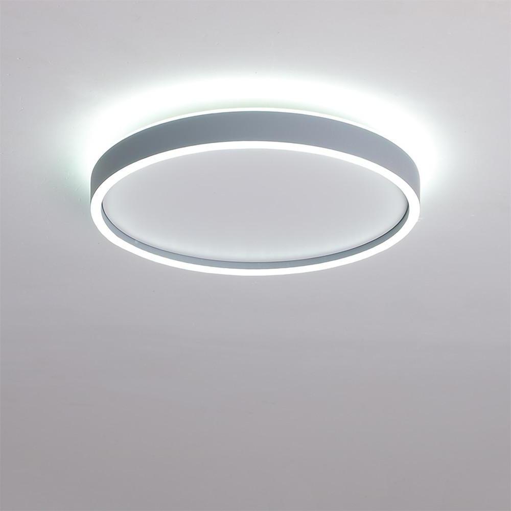 Modern Round LED Flush Mount Ceiling Light for Bedroom and Living Room Minimalist Low Profile Lighting