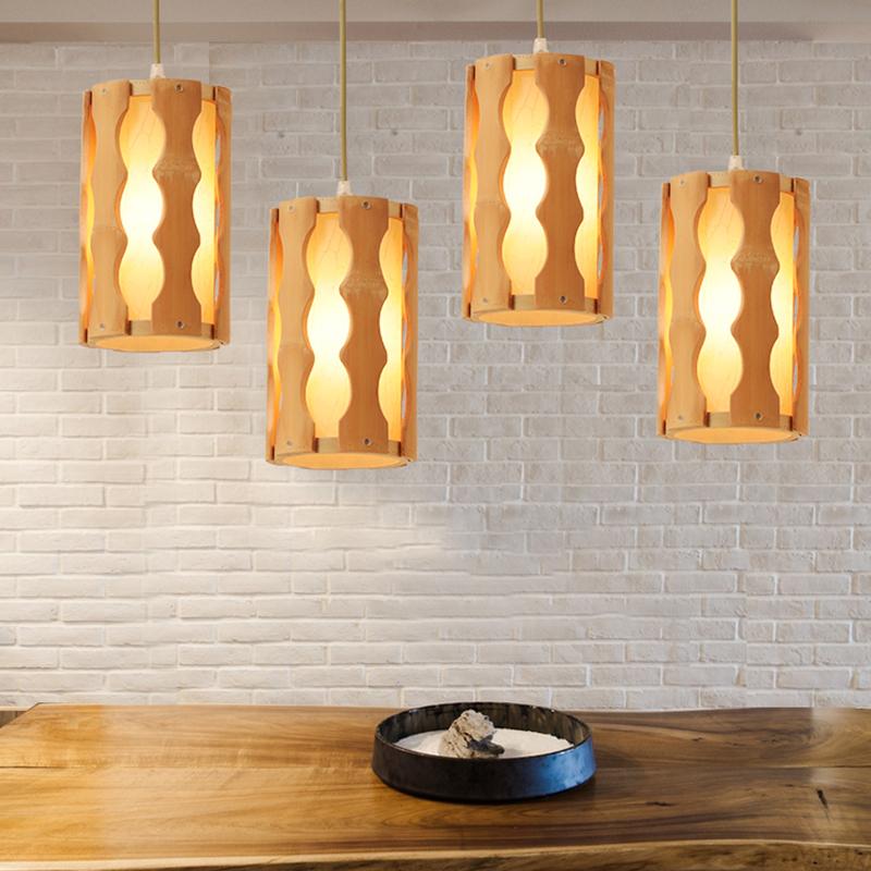 Rustic Bamboo Weave Pendant Light Fixture with Unique Squiggly Pattern for Boho Living Spaces
