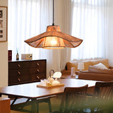 Rustic Double Layer Hemp Rope Weave Umbrella Pendant Light Retro Kitchen Island Ceiling Fixture