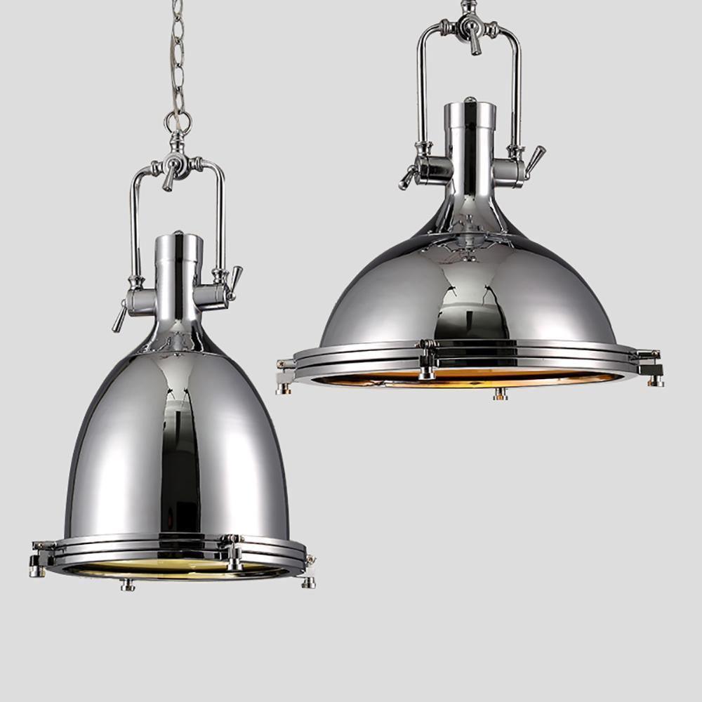 Rustic Industrial Metal Pendant Light Nautical Style Hanging Ceiling Lamp for Kitchen and Dining Room