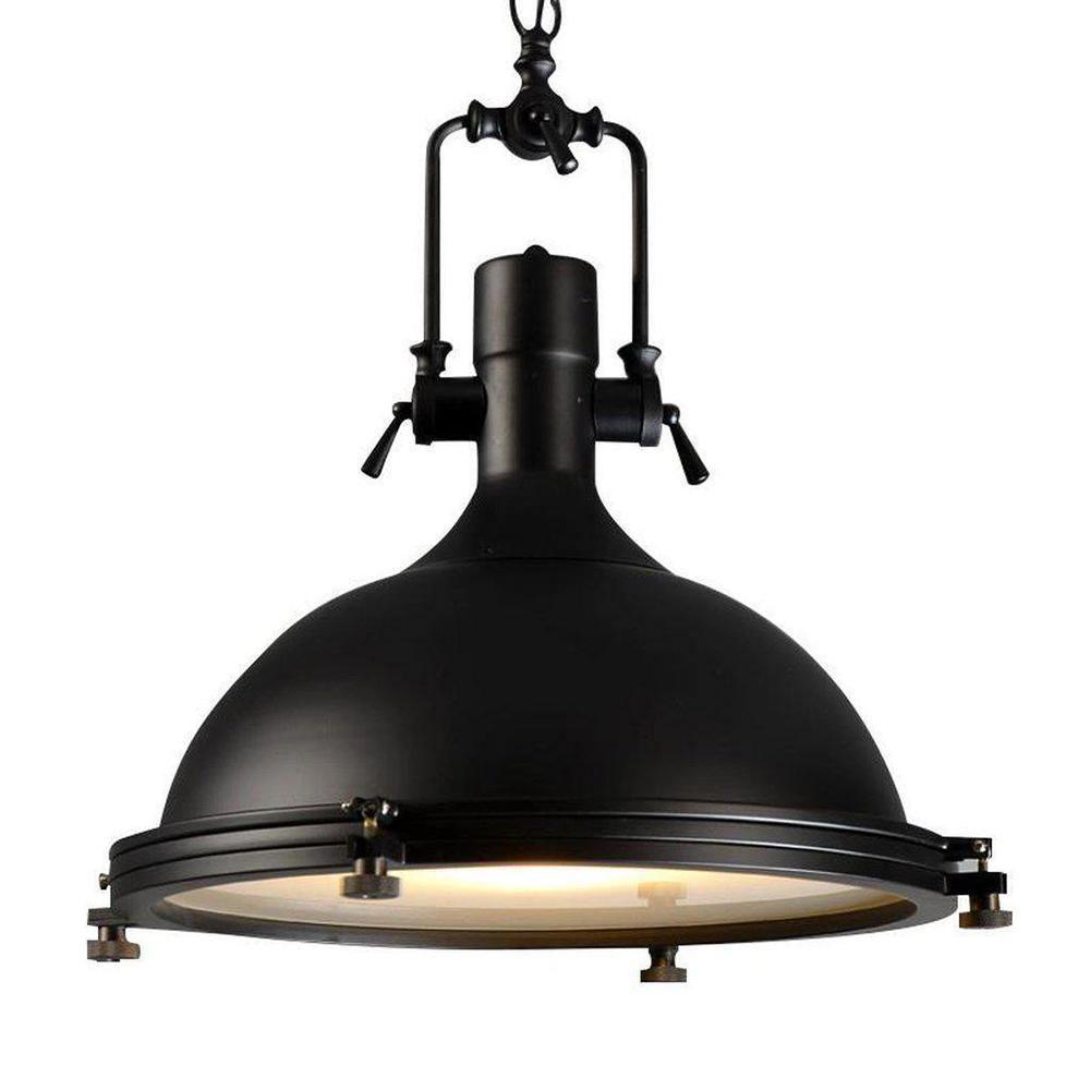 Rustic Industrial Metal Pendant Light Nautical Style Hanging Ceiling Lamp for Kitchen and Dining Room