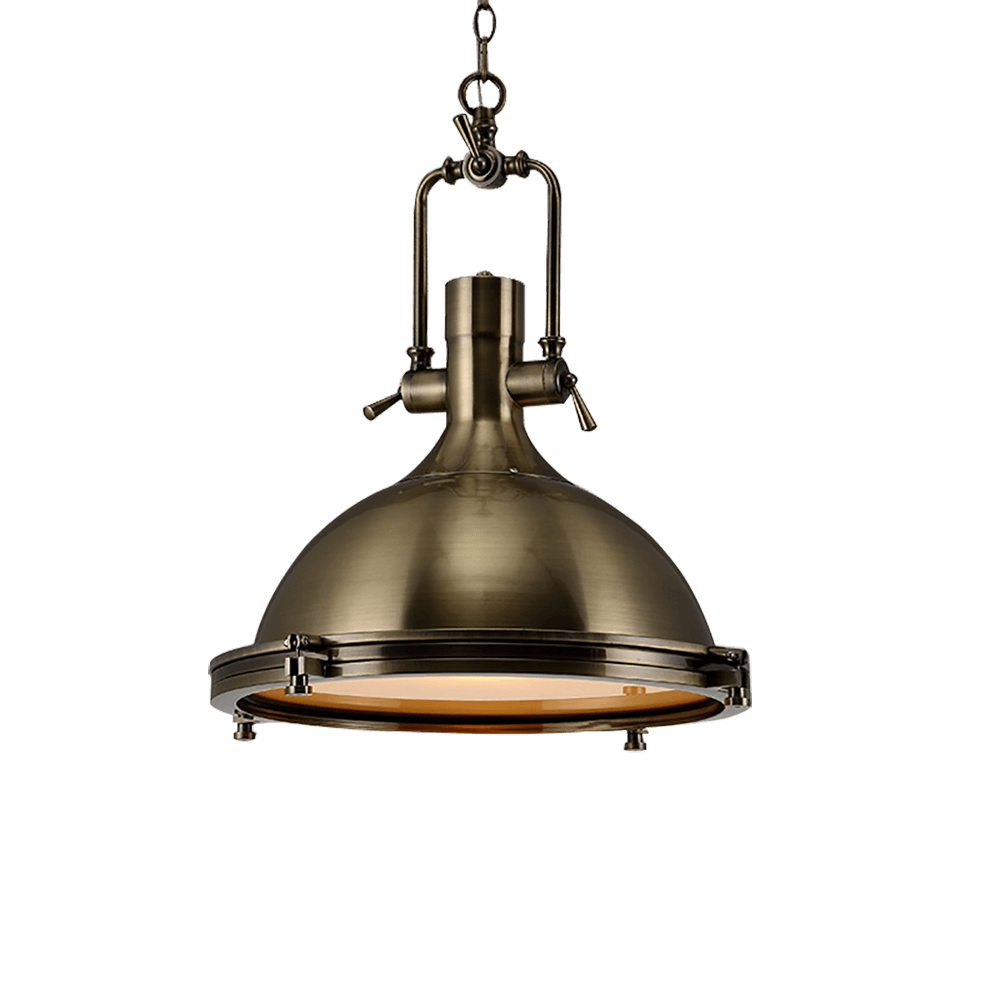 Rustic Industrial Metal Pendant Light Nautical Style Hanging Ceiling Lamp for Kitchen and Dining Room