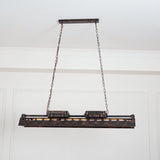 Rustic Iron Box Cage Chandelier Vintage Industrial Steampunk Hanging Light