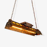 Rustic Iron Box Cage Chandelier Vintage Industrial Steampunk Hanging Light