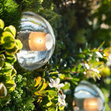 Rustic Round Glass Bowl LED Outdoor Wall Sconce Waterproof Exterior Sconce for Garden Porch