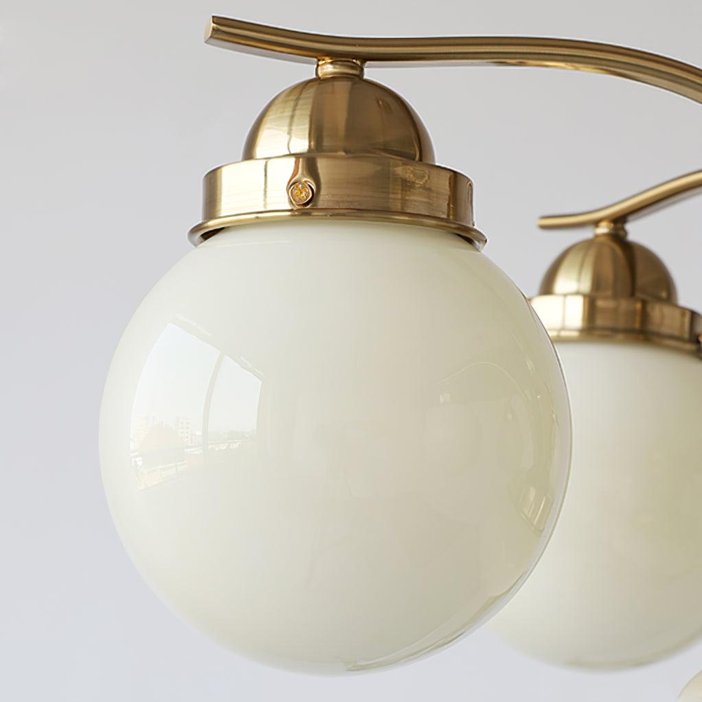 Ryttenberg Modern Globe Glass Chandelier Retro Multi Head Pendant Ceiling Light
