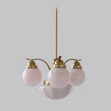 Ryttenberg Modern Globe Glass Chandelier Retro Multi Head Pendant Ceiling Light