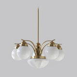 Ryttenberg Modern Globe Glass Chandelier Retro Multi Head Pendant Ceiling Light