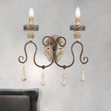 Santa Trinita Vintage Aged Silver Leaf Hand Carved Wood Wall Sconce Light Fixture Set of 2
