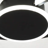 Modern Dual Oval Integrated LED Flush Mount Ceiling Light for Contemporary Living Spaces