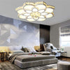 Modern Flower Shaped Dimmable LED Flush Mount Ceiling Light Creative Acrylic Floral Lighting Fixture