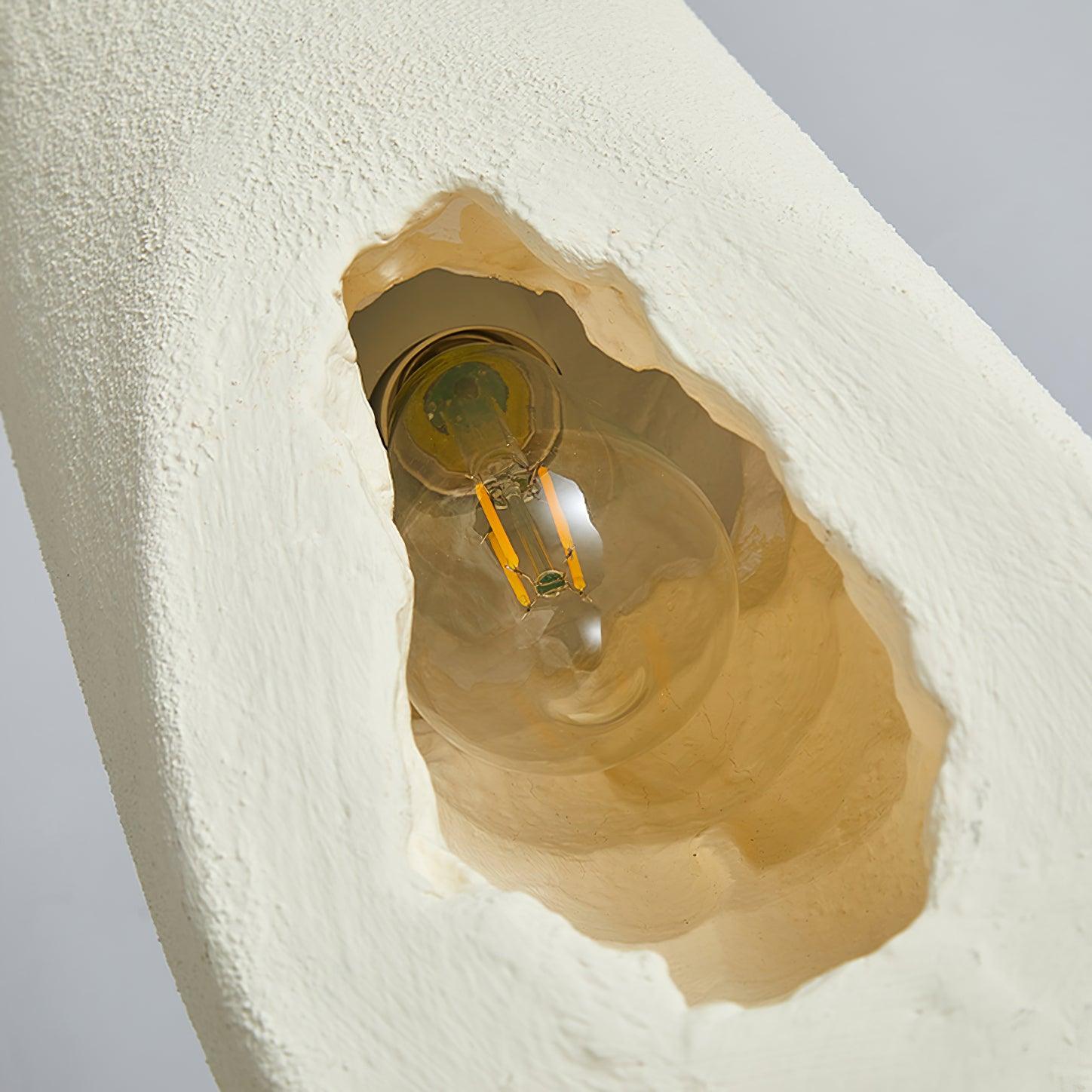 Seltanica Modern Drop Pendant Light Beige Polystyrene Textured Indoor Hanging Lamp