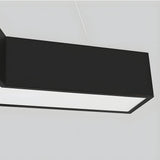 Set of 4 Modern Y Shaped LED Office Pendant Lights Seamless Linear Hanging Fixtures for Workspace