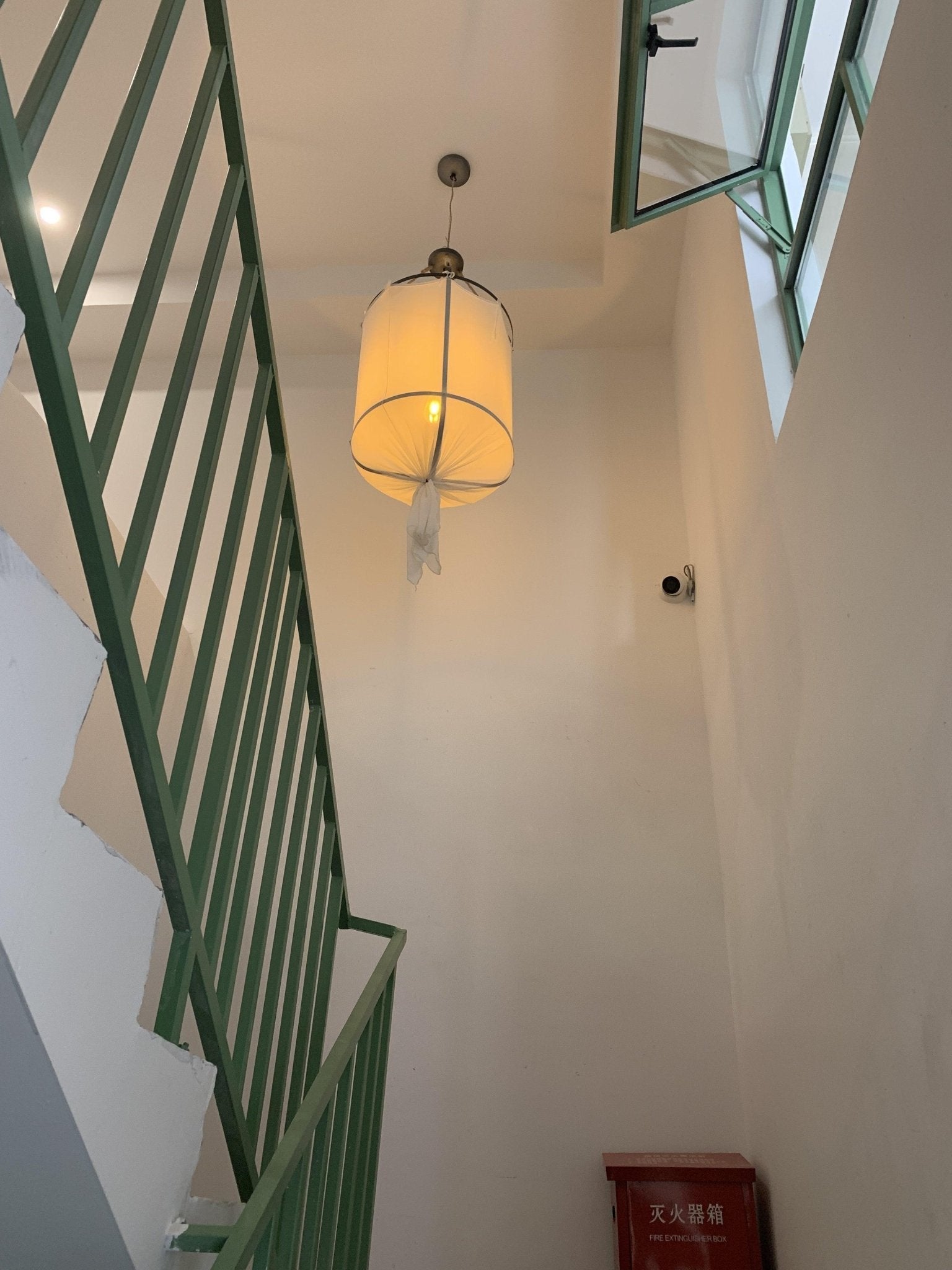 Sheer Belgian Linen Barrel Pendant Light with Antiqued Iron and Rustic Hemp Rope Suspension