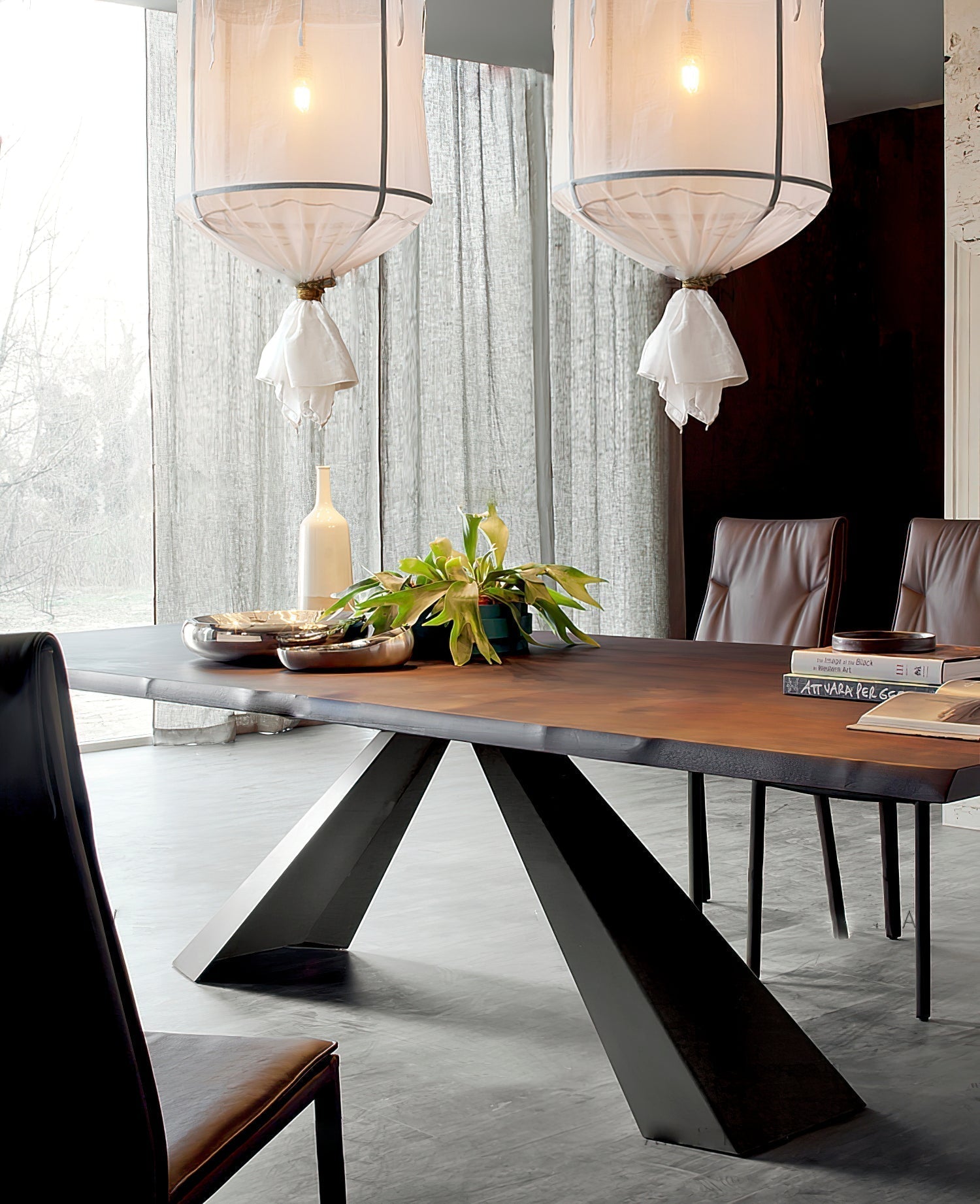 Sheer Belgian Linen Barrel Pendant Light with Antiqued Iron and Rustic Hemp Rope Suspension