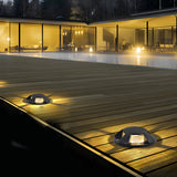 Side Emitting LED Step Lights Waterproof Low Voltage Outdoor Ground Lighting for Deck and Stairs