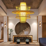 Sigyn Handwoven Bamboo Pendant Lamp Natural Organic Sustainable Woven Droplight Fixture