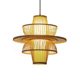 Sigyn Handwoven Bamboo Pendant Lamp Natural Organic Sustainable Woven Droplight Fixture